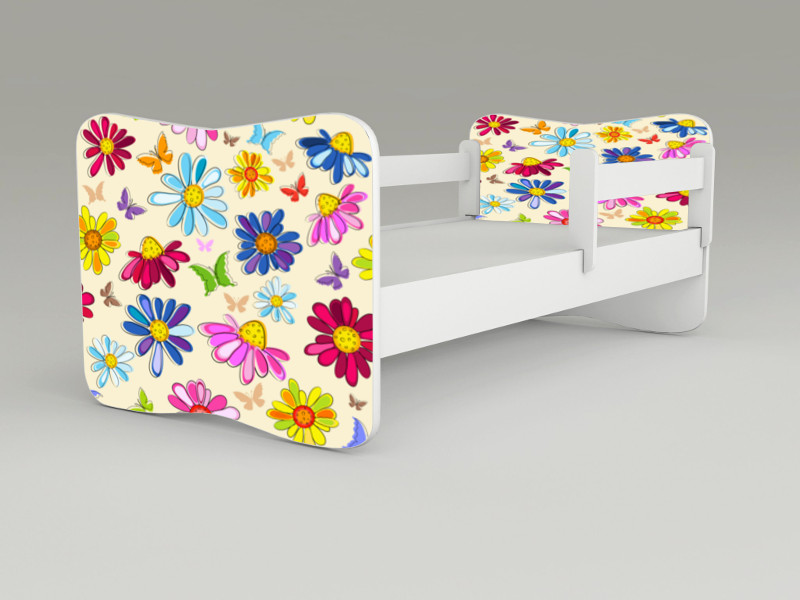 Detská posteľ s odnímateľnými bočnicami Sedmokrásky